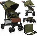 Lionelo emma plus buggy and pram - light and durable - adjustable backrest to lying position - xxl awning with window - large basket - organizer and bag - shock absorbers - 5-point belt - up to 15 kg - compactly foldable
