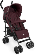 Hauck fold n care - lightweight buggy with hood for travel - blackberry