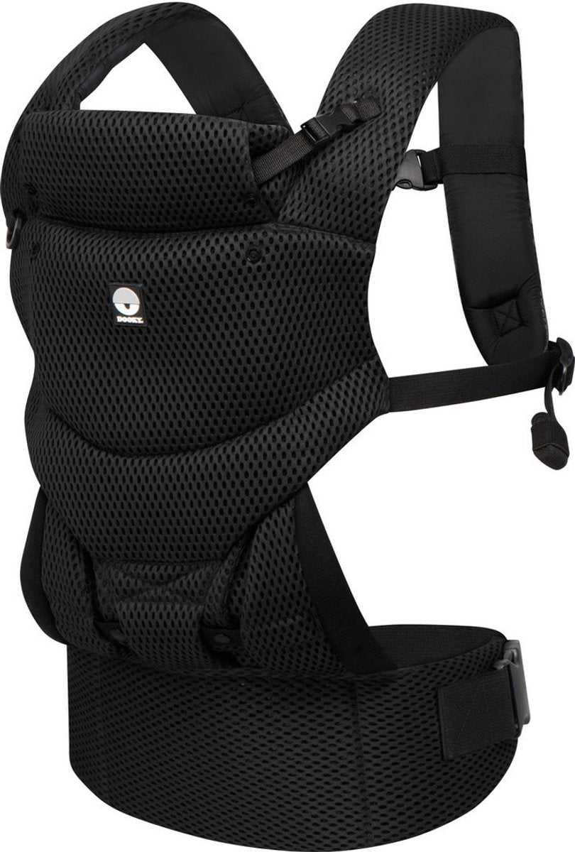 Dooky baby carrier - baby carrier urban comfort black - child carrier - toddler and baby carrier 3.5-15 kg - ergonomic M-position - back carrier - adjustable and breathable - baby carriers - baby carrier