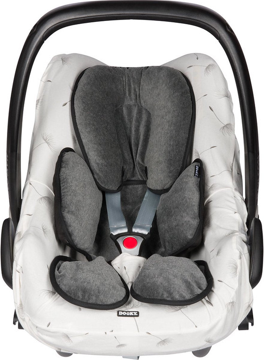 Dooky universal baby cushion – soft support for car seat, stroller, carrycot – washable – 0-12 months