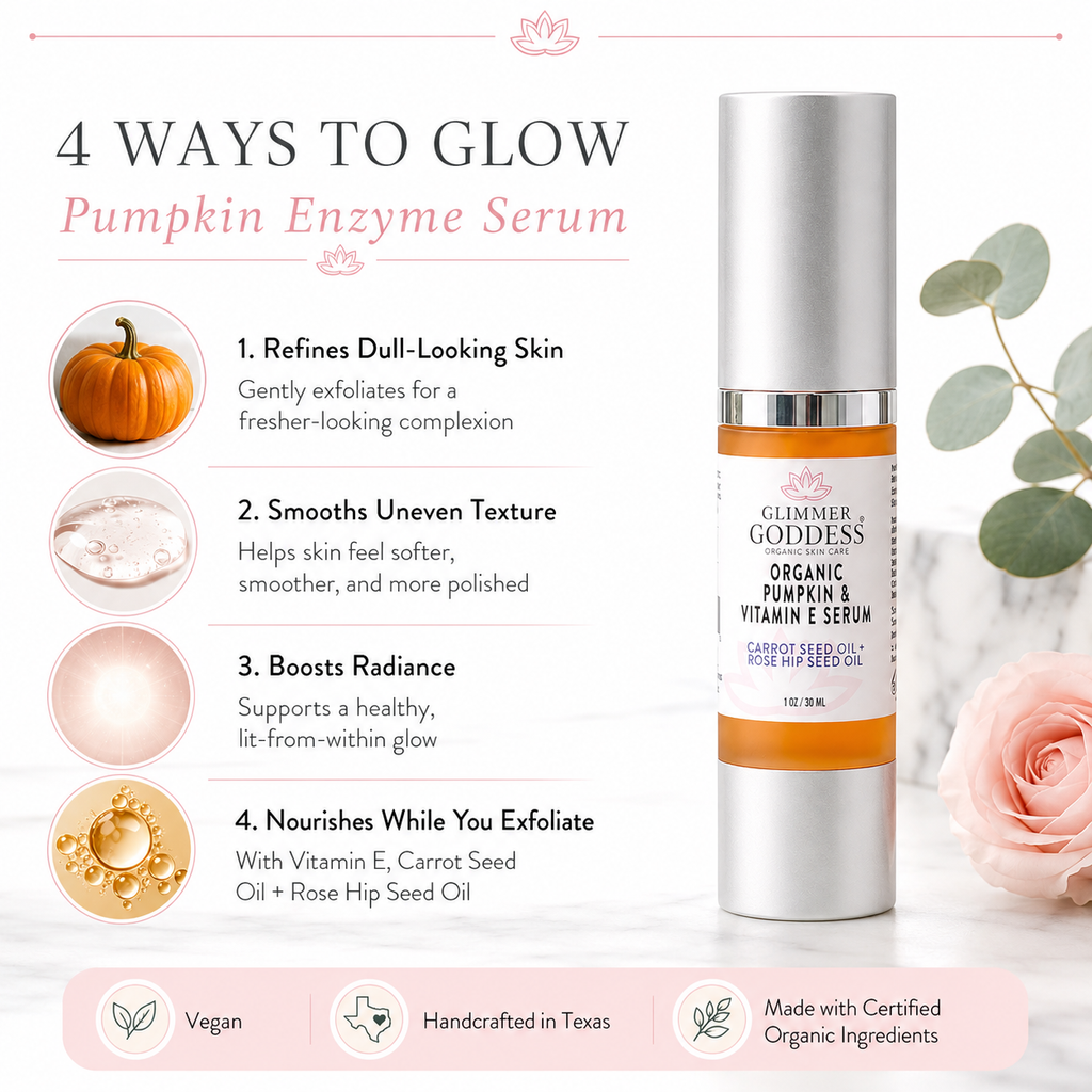 Organic Pumpkin Enzyme Serum – Exfoliating Glow Treatment