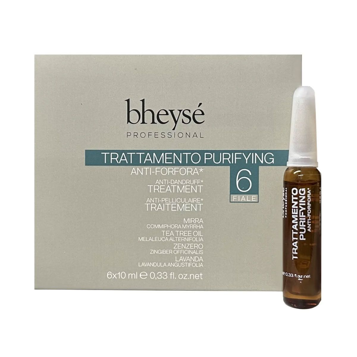 Bheysé purifying anti-dandruff treatment 6x10ml